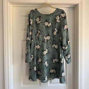 Free People Sage Floral Dress